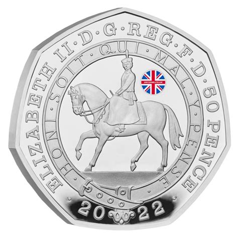 The Royal Mint Platinum Jubilee 50p Coin Entering Circulation Mintage