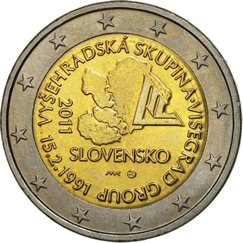 Piece De 2 Euros Rare Slovensko Prix - #460955 Slovaquie, 2 Euro, Visegrad, 2011, SPL, Bi-Metallic : SPL, 2