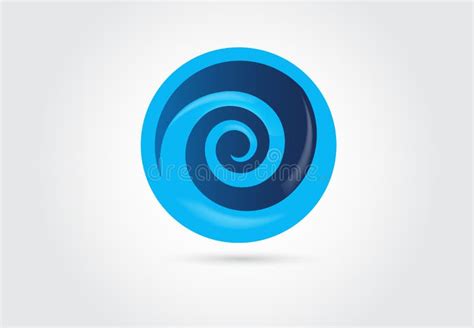 Spiral Wave Beach Icon Logo Stock Vector Illustration Of Brand