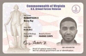 100% disabled veteran eligibility requirements: State of Virginia Veterans Identification Card - How to Apply