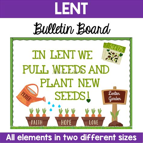 Lent Bulletin Board Lenten Garden Classful