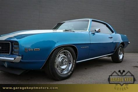 1969 Chevrolet Camaro Z28 Rs Lemans Blue Coupe 302ci290hp V8 86183