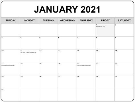 We have different types of templates for printable calendar 2021. Calendar January 2021 With Holidays Printable Calendar ...