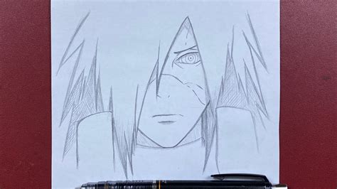 Anime Drawing How To Draw Madara Uchiha Step By Step Youtube