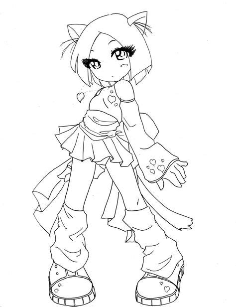 Cute Realistic Girl Chibi Coloring Pages Map Of World