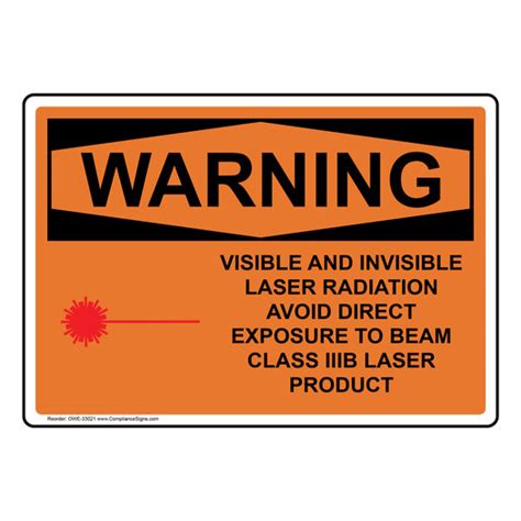 Osha Sign Warning Visible And Invisible Laser Process Hazards