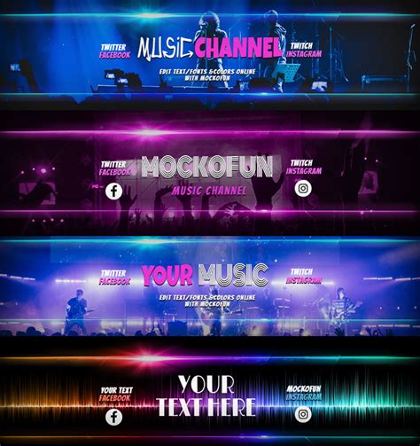 Music Banner For Youtube Mockofun