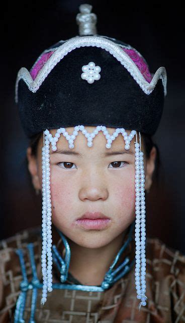 Mongolian Girl Gobi Desert Монголия Лицо Портрет