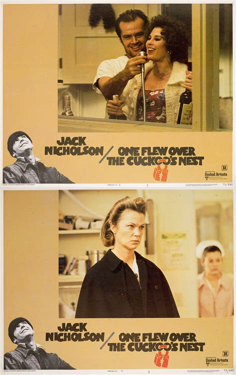 One Flew Over The Cuckoos Nest 1975 Us Scene Card Set Of 4