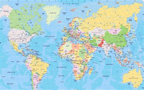 World Map Desktop Wallpaper ·①