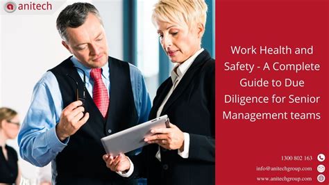Work Health And Safety A Complete Guide To Due Diligence For Senior