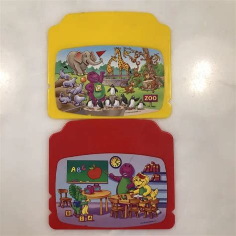 Vintage Barney The Dinosaur Learning Laptop Computer Replacement Cards
