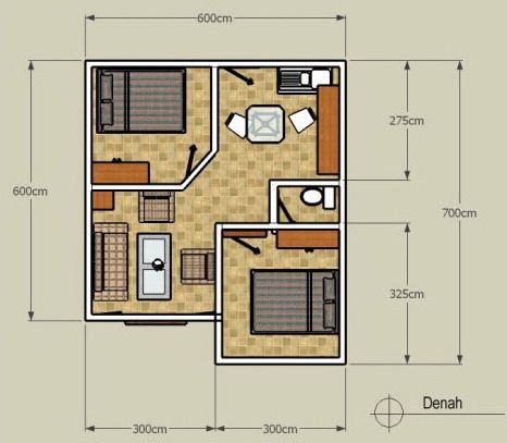 Referensi referensi denah rumah minimalis kita kali ini adalah denah denah dengan lebar 6 meter dan panjang 10 meter, atau dalam luasan 60 m2. denah rumah minimalis 1 lantai tipe 36 sederhana 2 kamar ...