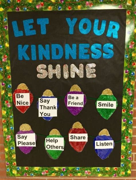 Winter School Nurse Bulletin Board Let Your Kindness Shine