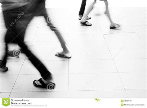 Abstract Blur People Walking Stock Photo Image Of Building Foot