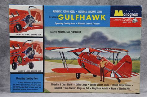 Vintage Grumman Gulfhawk Plastic Model Kit Monogram Pa58 198 1960