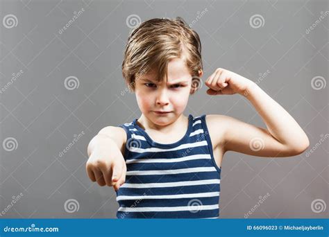 Little Sportive Tough Boy Picking A Fight Stock Image Image Of