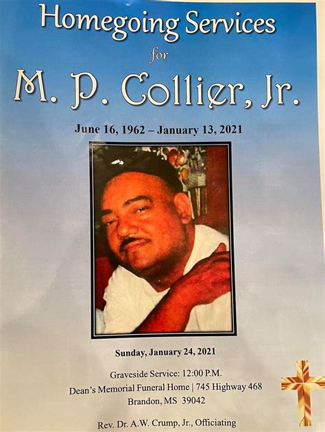 Celebrating the life & legacy... - Dean Memorial Funeral Home