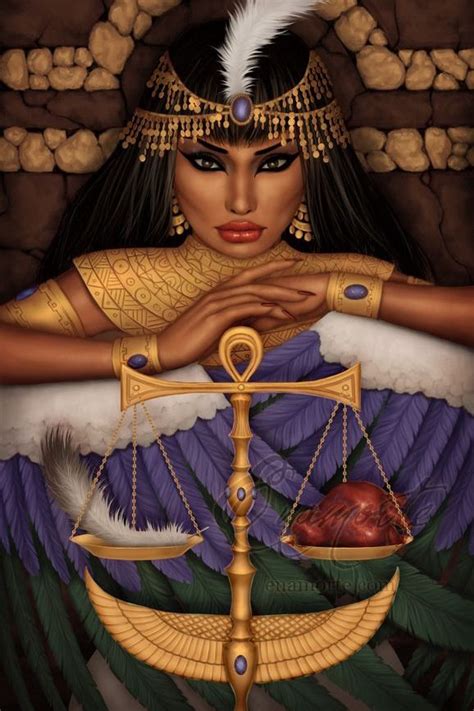 What Are The 7 Principles Of Maat Libra Art Egyptian Goddess Art Tarot By Cecelia