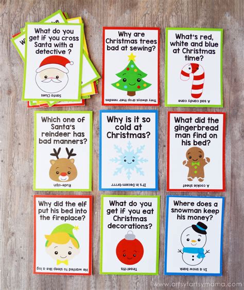 Free Printable Christmas Lunch Box Jokes Artsy Fartsy Mama