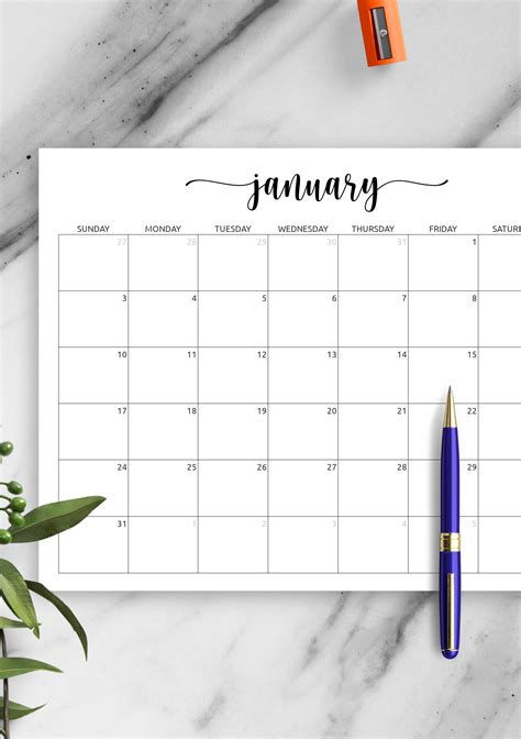 Monthly Calendar Template Download Pdf Printable Monthly Calendars Calendarsquick Heaven Pollard