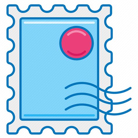 Mail Mailing Post Postage Postage Stamp Stamp Stamped Icon