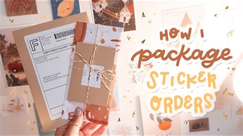 Etsy Series Updated How I Package Etsy Orders For My Sticker Shop