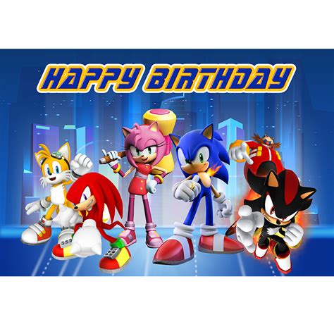 Sonic The Hedgehog Birthday Background
