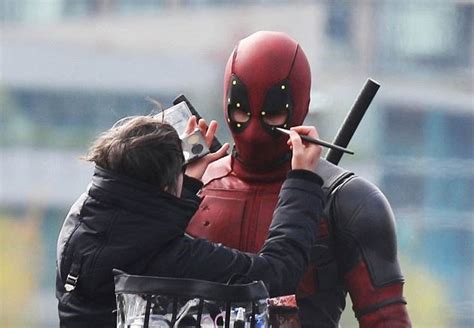 First Look At Wade Wilson Deadpool Without A Mask