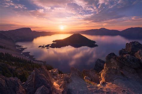 Crater Lake Sunrise By Marcelo Castro On 500px Sunrise Lake Crater