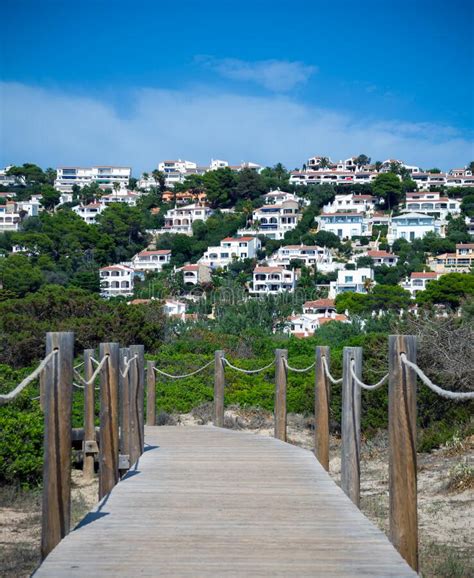 View On The Beach Son Bou On The Balearic Island Menorca