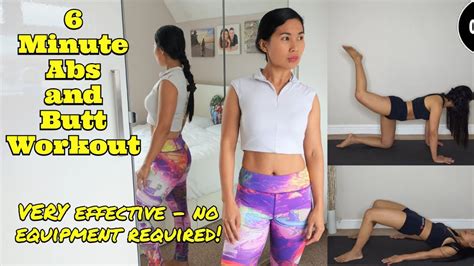 Abs And Butt Workout At Home W No Equipment Filipina Fitness Full Body Workout Youtube