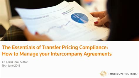 Transfer Pricing Compliance And Managing Intercompany Agreements