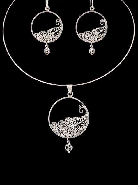 Designer Silver Jewelry Online For Women Handmade With Filigree