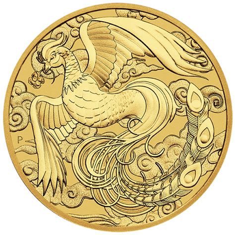 Gold Chinese Myths And Legends Phoenix Coin 2023 1oz Silver Bullion