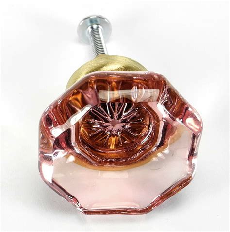 Generally mounted on the inside of the trash can cabinet, the trash bins slide out or tilt out when the. Pink Crystal Glass Knobs Kitchen Cabinet Drawer Pulls ...