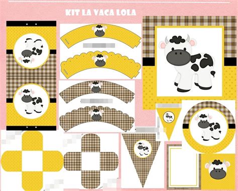 Kit Imprimible La Vaca Lola Kits Personalizados En Mercado Libre My