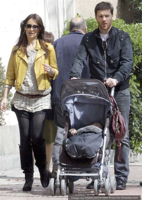 Xabi Alonso With His Wife Photo Real Madrid Fan