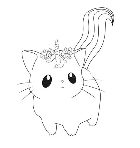 Unicorn Cat Coloring Pages Free Printable Coloring Pages For Kids