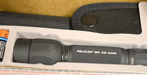 Pelican 2390 Black Tactical M6 2390 3w Led W Nylon Case New May Need