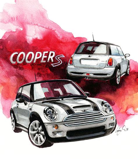 Svg's and png's are supported. Mini Cooper S Poster by Yoshiharu Miyakawa