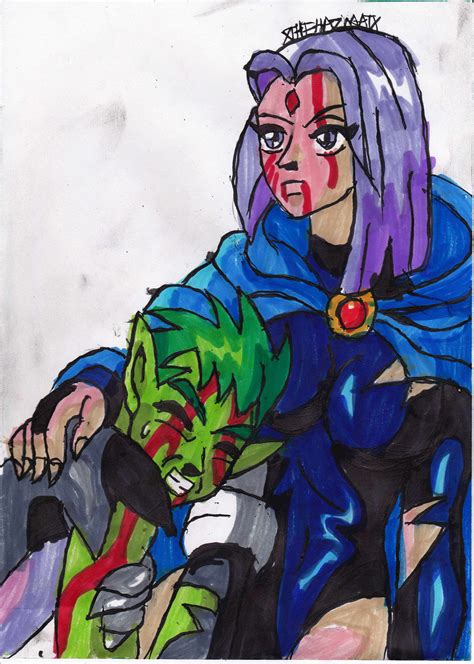 Raven And Beast Boy By Chahlesxavier On Deviantart