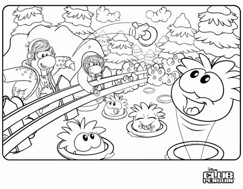 Printable Coloring Book Club Penguin Coloring Pages Club Penguin