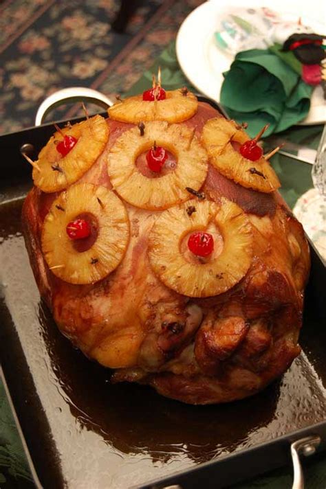 Holiday Pineapple And Cherry Glazed Ham Recipe Flavorite