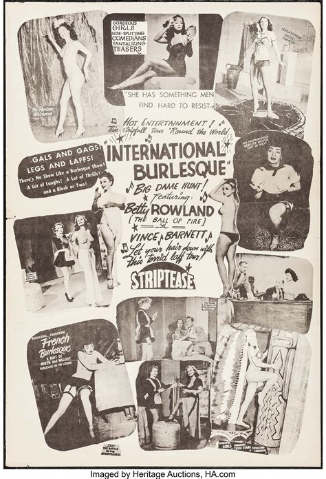 international burlesque poster striptease 1950s poster 28 x lot 51057 heritage auctions