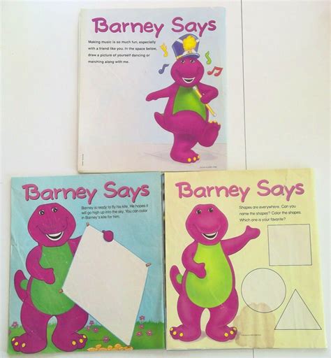 Barney Magazines Music Special 1996 Raining Spring 1997 Shapes
