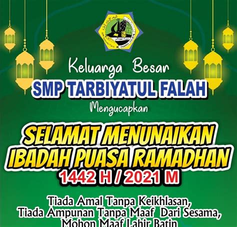 Smp Tarbiyatul Falah Marhaban Yaa Ramadhan 1442 H