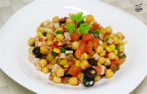 Receta Ensalada De Garbanzos Fria