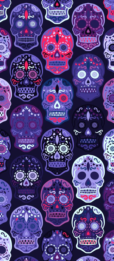 Colorful Sugar Skull Wallpaper Hd Art Er