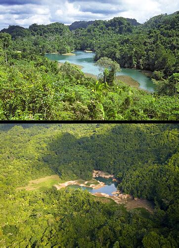 Five Blues Lake Before And After Images Of Belize